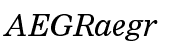 Nimrod&reg; Pro Greek Italic