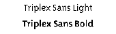 Triplex Sans