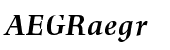 Richler Pro PE Bold Italic