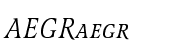 Latienne Small Caps Regular Italic