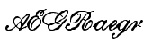 Archive Roundhand Script