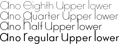 Ano Eighth-Quarter-Half-Regular Upper Lower Package
