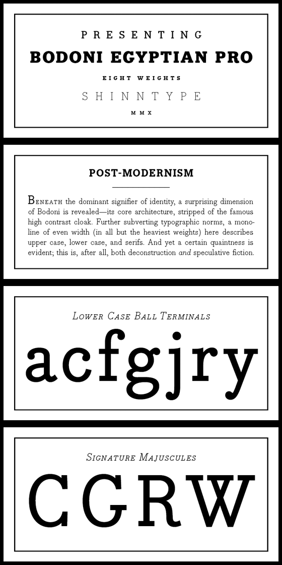 Bodoni Egyptian Pro Full Family