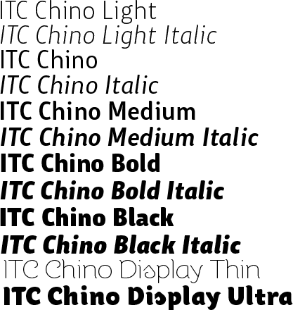 ITC Chino Complete Family Pack Weights