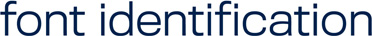 font identification