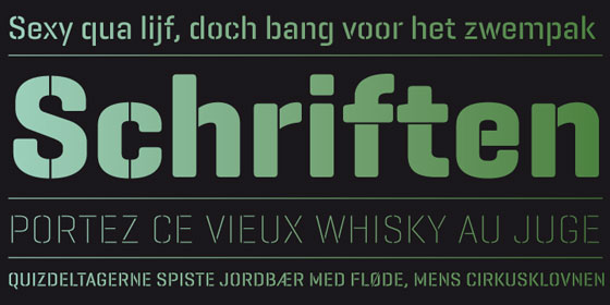 Geogrotesque Stencil family