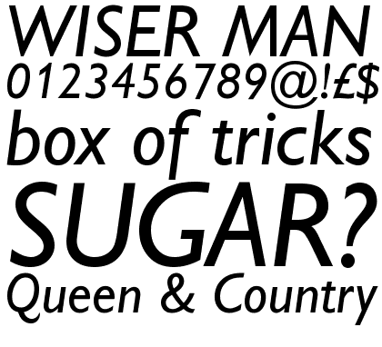 Gill Sans&reg; Alt One WGL Italic