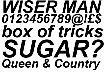 Arial� WGL Bold Italic