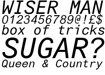 Arial� Monospaced Pro Oblique