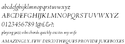 Adobe Jenson&trade; Pro Italic Display