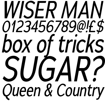 Adrianna Condensed Italic