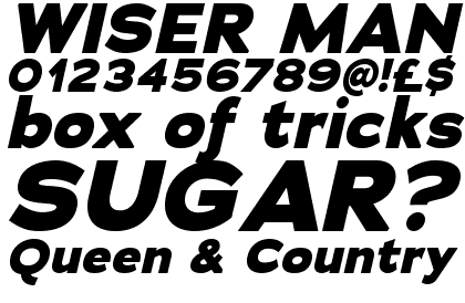 Adrianna ExtraBold Italic