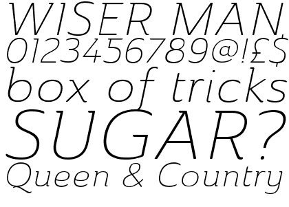 Ainslie Extended Light Italic