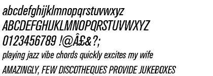 Akzidenz-Grotesk Condensed Italic