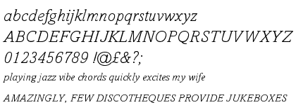 Amasis&trade; Light Italic