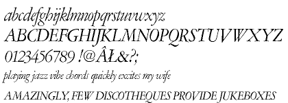 Amsterdamer Garamont CE Regular Italic (P)