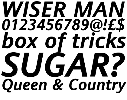 Andale&reg; Sans WGL Bold Italic