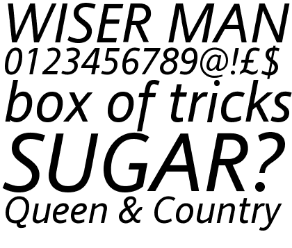 Andale&reg; Sans WGL Italic