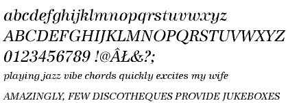 Antiqua URW 2015 CE Regular Italic