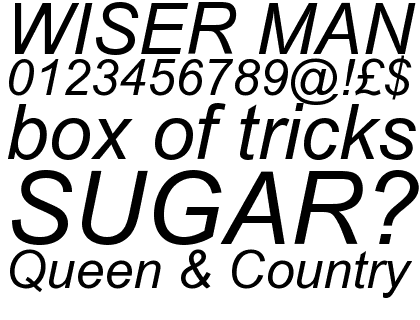 Arial&reg; ESQ Italic