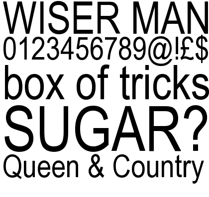 Arial&reg; Narrow WGL