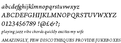 Arno&trade; Pro Italic Caption