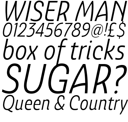 Ashemore Condensed Regular Italic