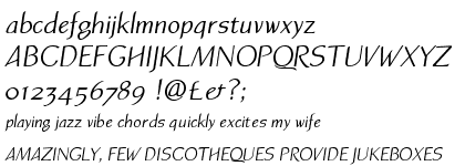 Atlantic Sans OSF Regular Italic