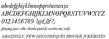 Baskerville Regular Italic