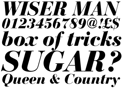 Bauer Bodoni Bold Italic (D)