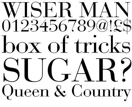 Bauer Bodoni Regular (D)