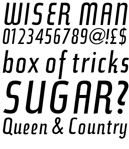 Bauer Topic Medium Italic Alternate