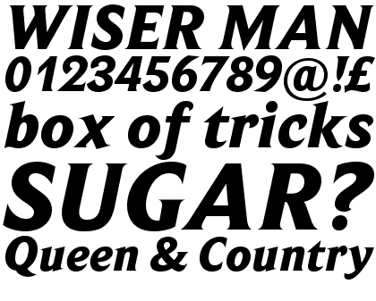 Beaufort Pro Heavy Italic