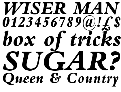 Bembo&reg; Extra Bold Italic