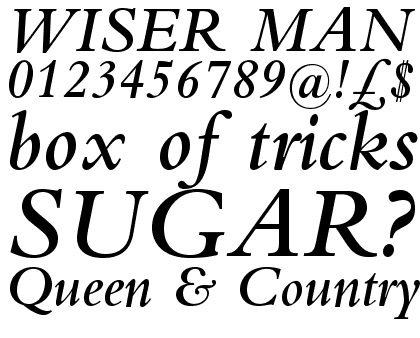 Bembo&reg; Semibold Italic