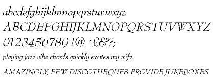 Bernhard Modern Italic