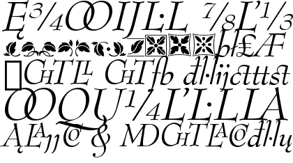 Bernhard Modern Italic Extension