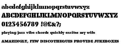 Beton Stencil Extra Bold (D)