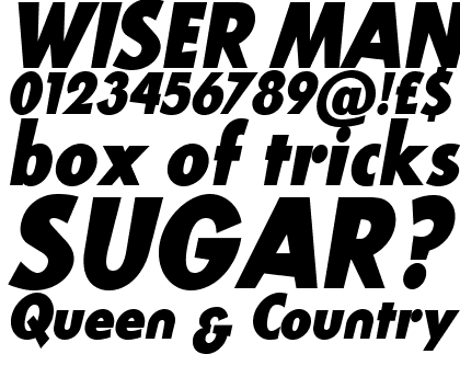 Blitz Condensed Xbold Italic