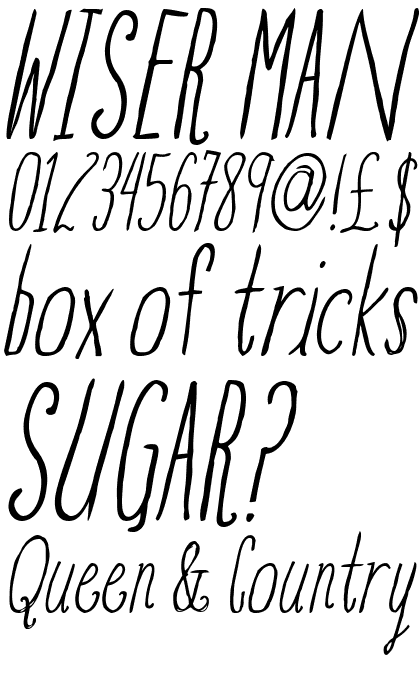 Blue Goblet Drawn Compressed Light Italic