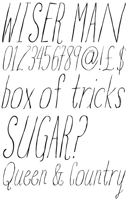 Blue Goblet Drawn Compressed Thin Italic