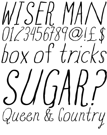 Blue Goblet Drawn Light Italic