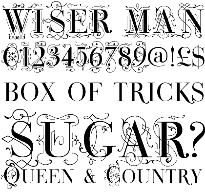 Bodoni Classic Deco One Caps