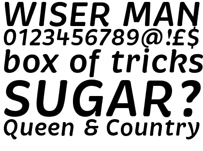 Brevia Semibold Italic