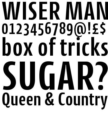 Cantiga Condensed Semi Bold