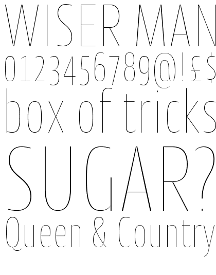 Cantiga Condensed Thin