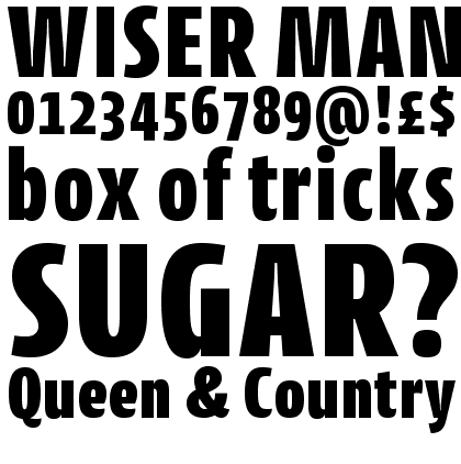 Cantiga Condensed Ultra Bold