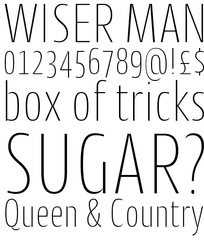 Cantiga Condensed Ultra Light