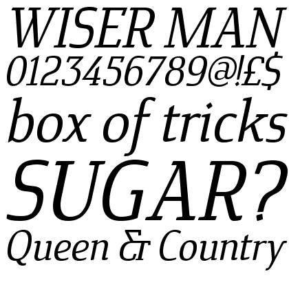 Cavole Slab Regular Italic