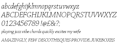 Chaparral&trade; Pro Light Italic Display